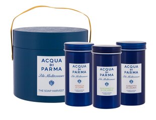 Acqua di Parma jauhesaippuasarja: Blu Mediterraneo Arancia di Capri 70 g + Blu Mediterraneo Bergamotto di Calabria 70 g + Blu Mediterraneo Chinotto di Liguria 70 g hinta ja tiedot | Acqua Di Parma Vartalonhoito | hobbyhall.fi