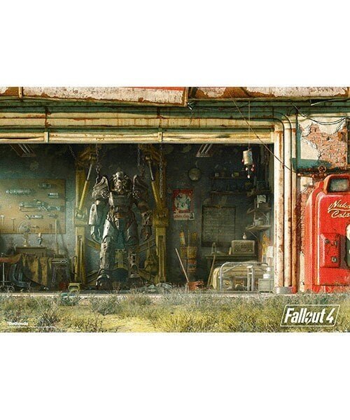 Puzzle Fallout 4 Garage, 1000 kpl. hinta ja tiedot | Palapelit | hobbyhall.fi
