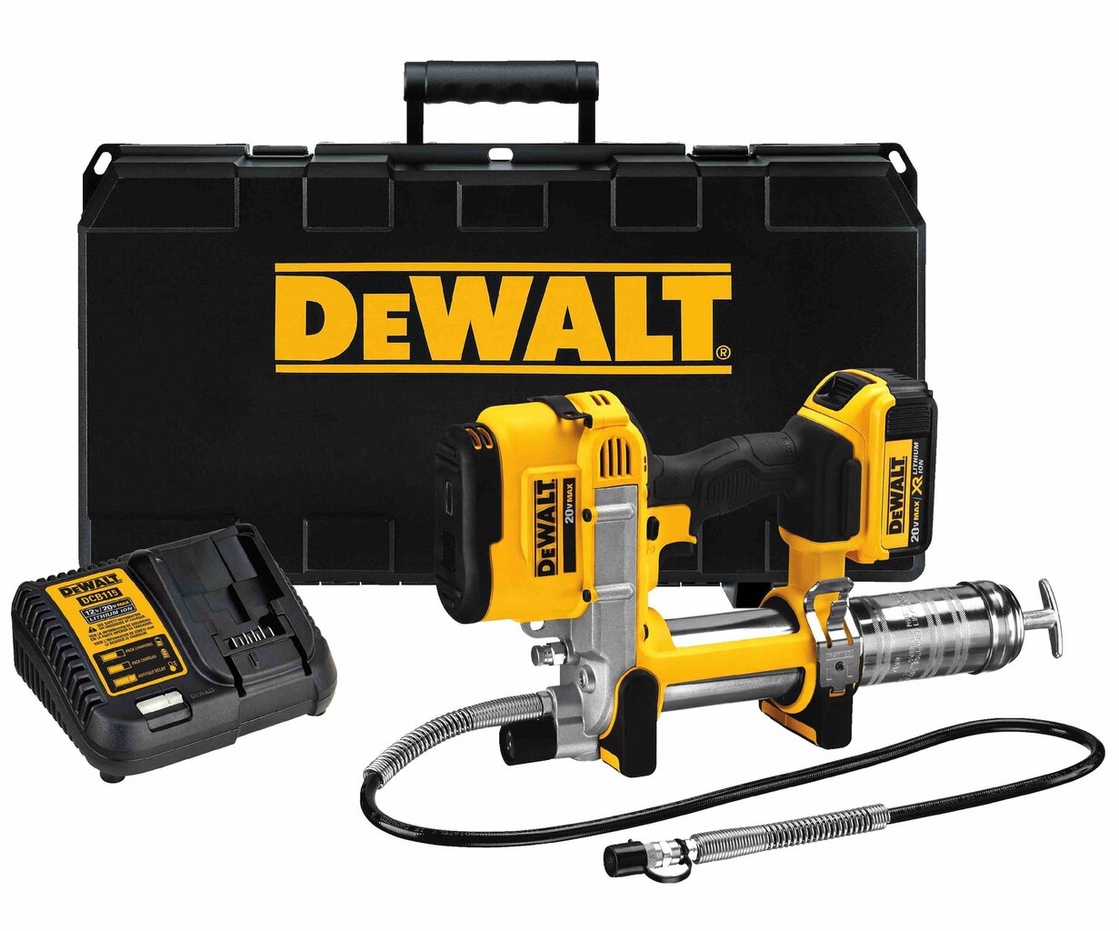 Rasvapistooli akulla DCGG571M1, 18V / 4,0Ah, DeWalt hinta ja tiedot | Käsityökalut | hobbyhall.fi