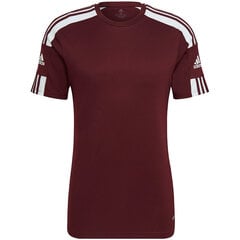Miesten lyhythihainen paita Adidas Squadra 21 Trikoo GN8091, viininpunainen väri hinta ja tiedot | Jalkapallovaatteet ja -varusteet | hobbyhall.fi