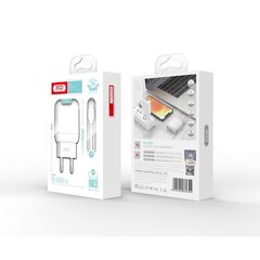 Huonelaturi XO L78 USB 2.4A + micro USB -kaapeli: valkoinen hinta ja tiedot | Puhelimen laturit | hobbyhall.fi