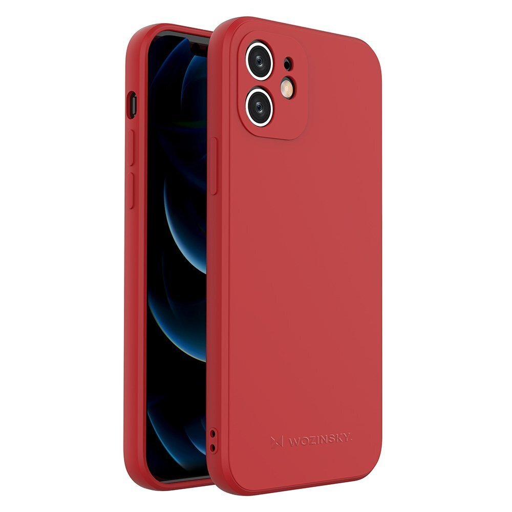 Wozinsky Color iPhone XS Max, punainen silikonikotelo hinta ja tiedot | Puhelimen kuoret ja kotelot | hobbyhall.fi