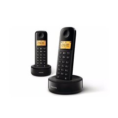 Philips D1602B, musta hinta ja tiedot | Lankapuhelimet | hobbyhall.fi