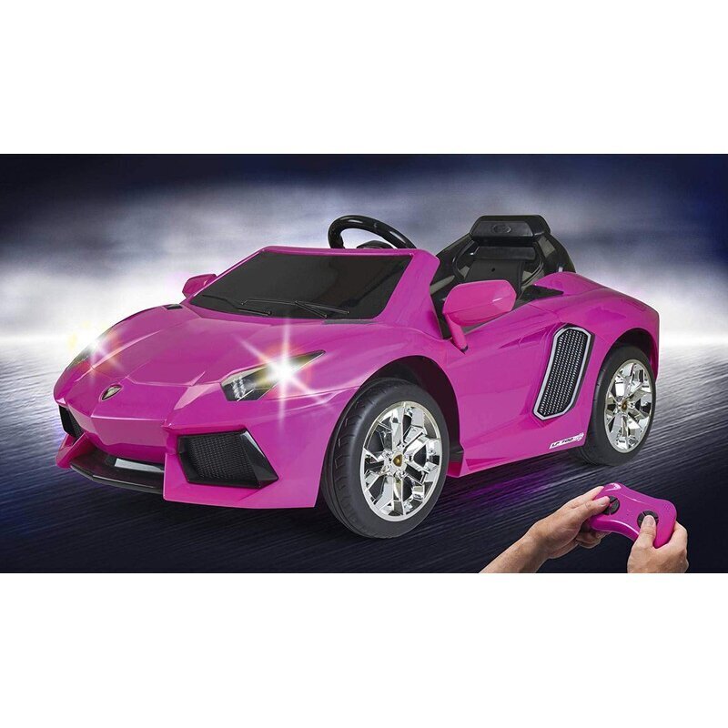 Sähköauto yhdelle lapselle Lamborghini Aventador Feber, pinkki hinta ja tiedot | Lasten sähköautot | hobbyhall.fi