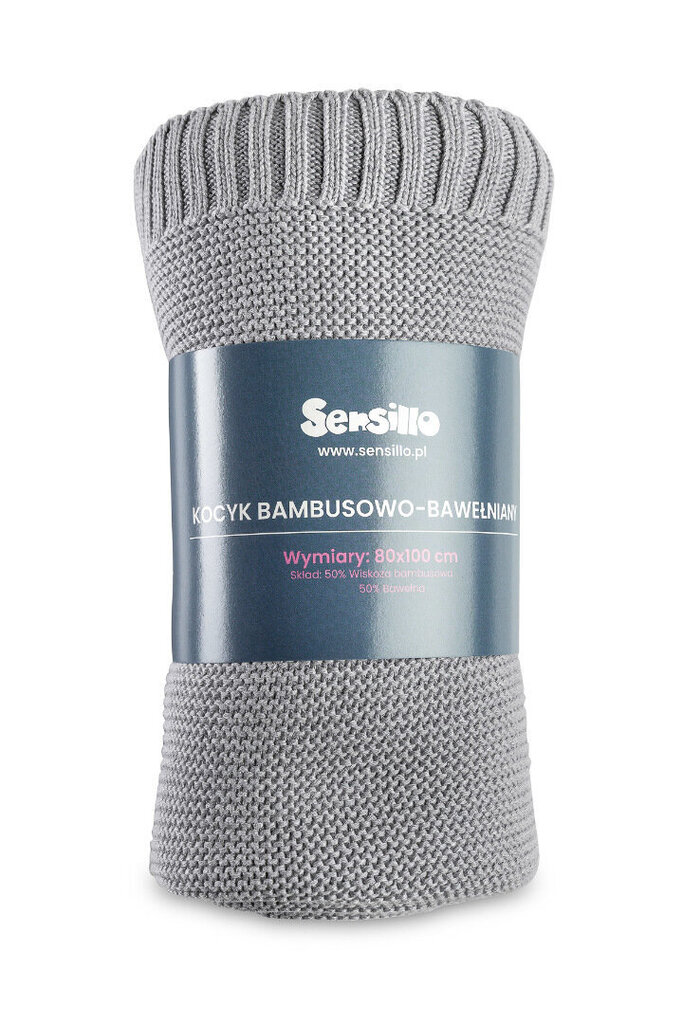 Sensillo bambu - puuvillainen vauvan peitto, harmaa hinta ja tiedot | Peitot | hobbyhall.fi