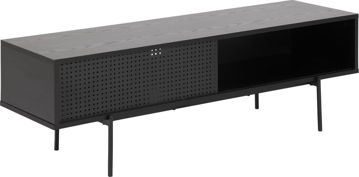 TV-pöytä ANGUS 140x40xH44cm, musta hinta ja tiedot | TV-tasot | hobbyhall.fi