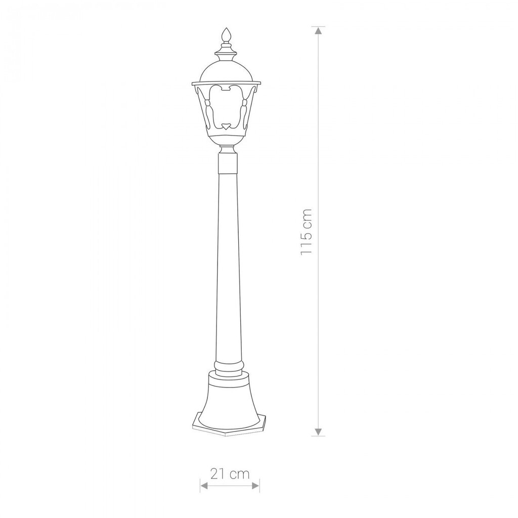 Nowodvorski Lighting ulkovalo 4685. hinta ja tiedot | Puutarha- ja ulkovalot | hobbyhall.fi