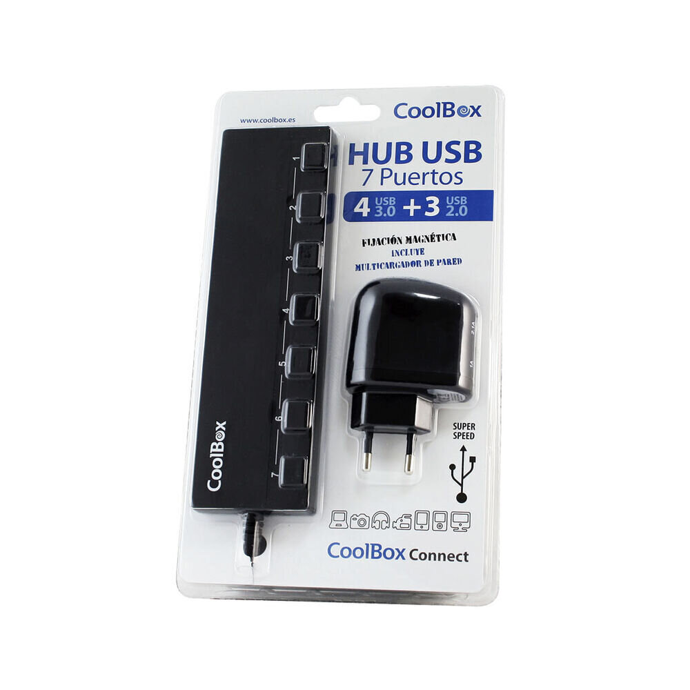 USB-jakaja CoolBox HUBCOO356A hinta ja tiedot | Adapterit | hobbyhall.fi