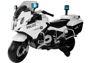 Lasten sähkömoottoripyörä BMW R1200 Police, valkoinen hinta ja tiedot | Lasten sähköautot | hobbyhall.fi