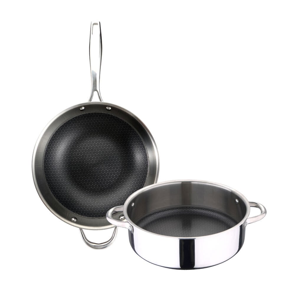 Masterpro Cookware Hi-Tech 3 Alumiinikahva (2 kpl) kuumuutta kestävästä bakeliitista hinta ja tiedot | Paistinpannut | hobbyhall.fi