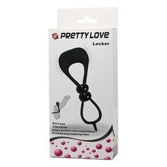 Värisevä penisrengas Pretty Love Locker, musta hinta ja tiedot | Penisrenkaat | hobbyhall.fi