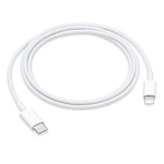 DCO USB-C Lightning Data & Latauskaapeli Apple iPhone 13 Mini Pro Max 1m valkoinen A2249 (MXOK2ZM/A) (OEM) (OEM) hinta ja tiedot | Puhelinkaapelit | hobbyhall.fi