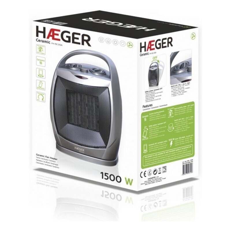 Jäähdytin Haeger Ceramic 1500W. hinta ja tiedot | Lämmittimet | hobbyhall.fi