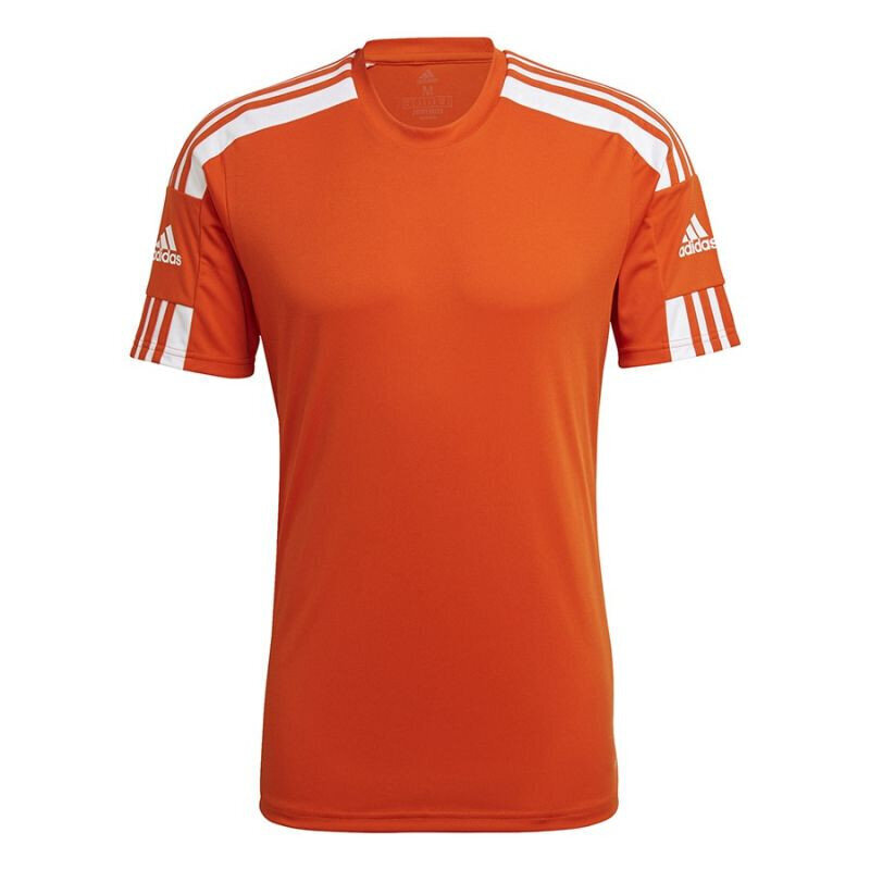 Miesten T-paita Adidas Squadra 21 JSY M GN8092, oranssi, oranssi hinta ja tiedot | Jalkapallovaatteet ja -varusteet | hobbyhall.fi