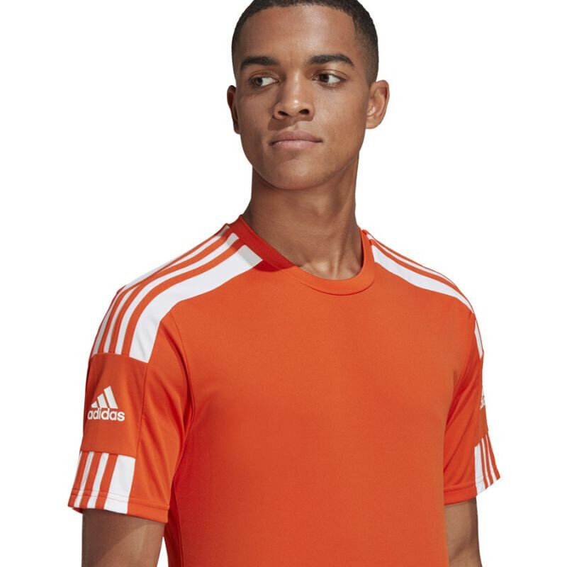 Miesten T-paita Adidas Squadra 21 JSY M GN8092, oranssi, oranssi hinta ja tiedot | Jalkapallovaatteet ja -varusteet | hobbyhall.fi