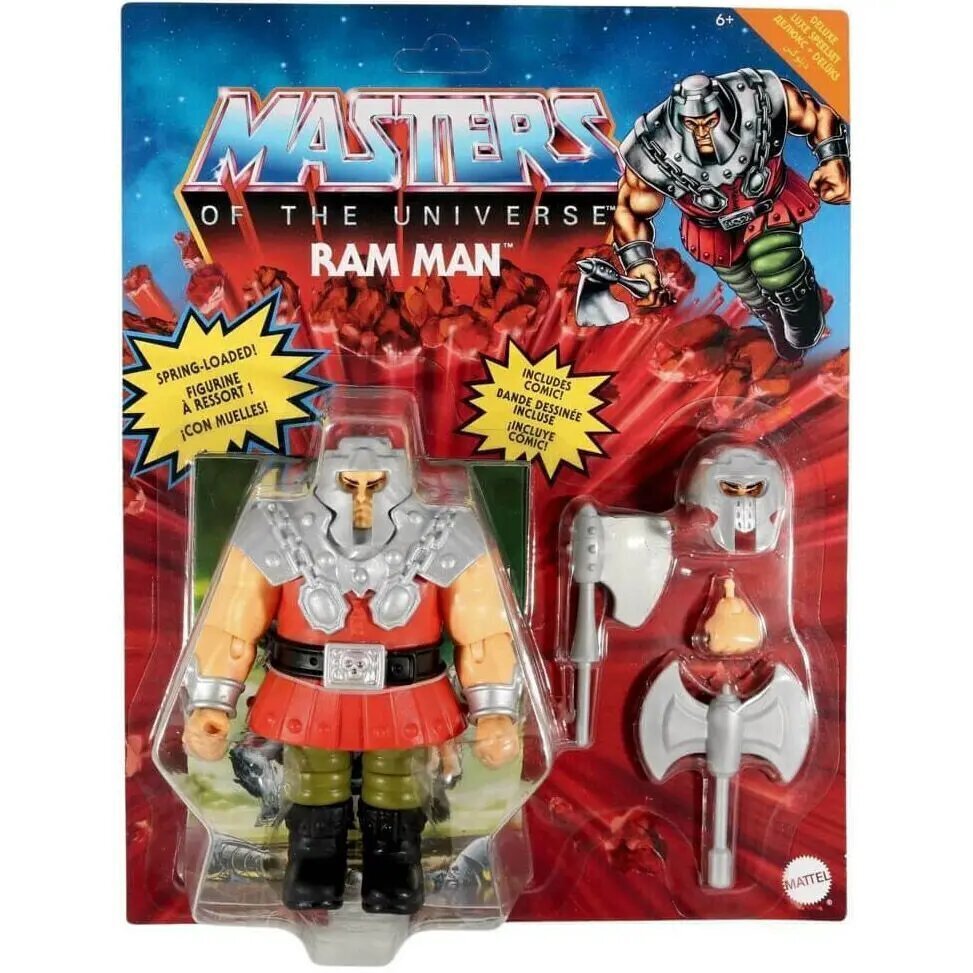 Masters of the Universe Origins: Ram Man -figuuri 14cm hinta ja tiedot | Poikien lelut | hobbyhall.fi