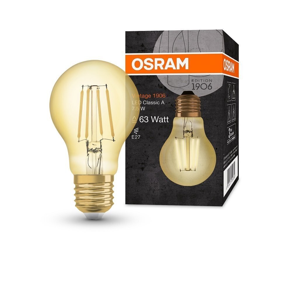 Candellux Osram, LED-lamppu E27 7.5 W 865 lm 2500K hinta ja tiedot | Lamput | hobbyhall.fi