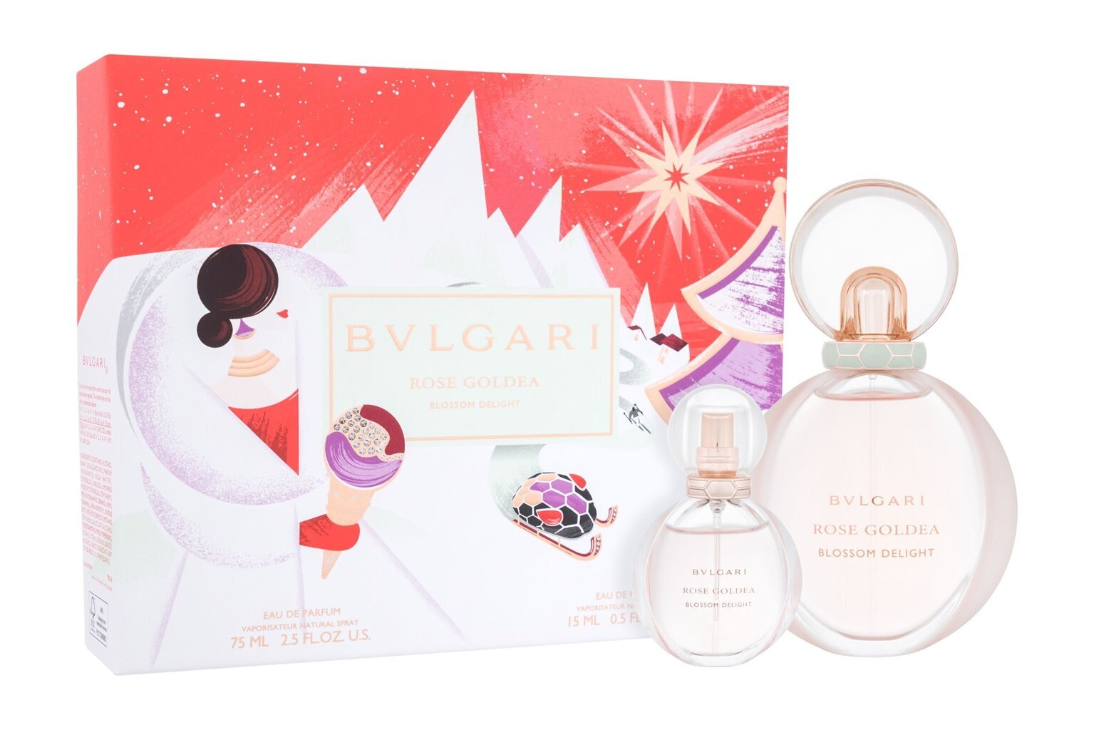 Sarja Bvlgari Rose Goldea Blossom Delight: Hajuvesi EDP naisille, 75ml + hajuvesi EDP naisille, 15ml hinta ja tiedot | Naisten hajuvedet | hobbyhall.fi