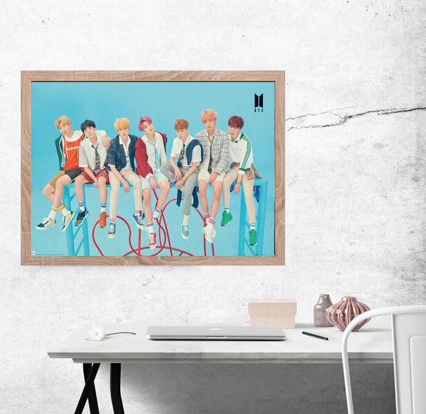 BTS kokoonpano – juliste 91,5 x 61 cm hinta ja tiedot | Taulut | hobbyhall.fi