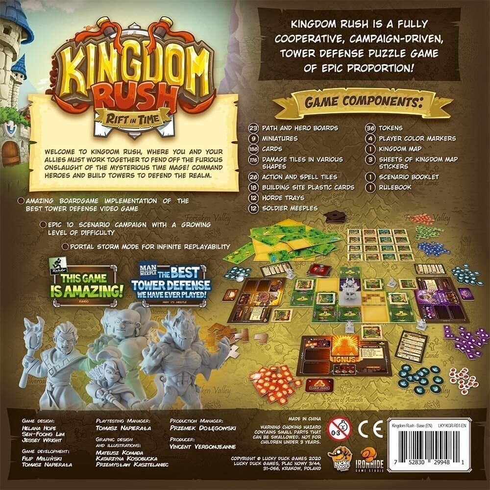 Kingdom Rush -lautapeli: Rift in Time, EN hinta ja tiedot | Lautapelit ja älypelit | hobbyhall.fi