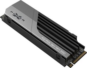 SILICON POWER PCIe Gen 4x4 XS70 Sisäinen kiintolevy SSD 4TB M.2 2280 NVMe 1.4 (SP04KGBP44XS7005) Musta, harmaa hinta ja tiedot | Kovalevyt | hobbyhall.fi