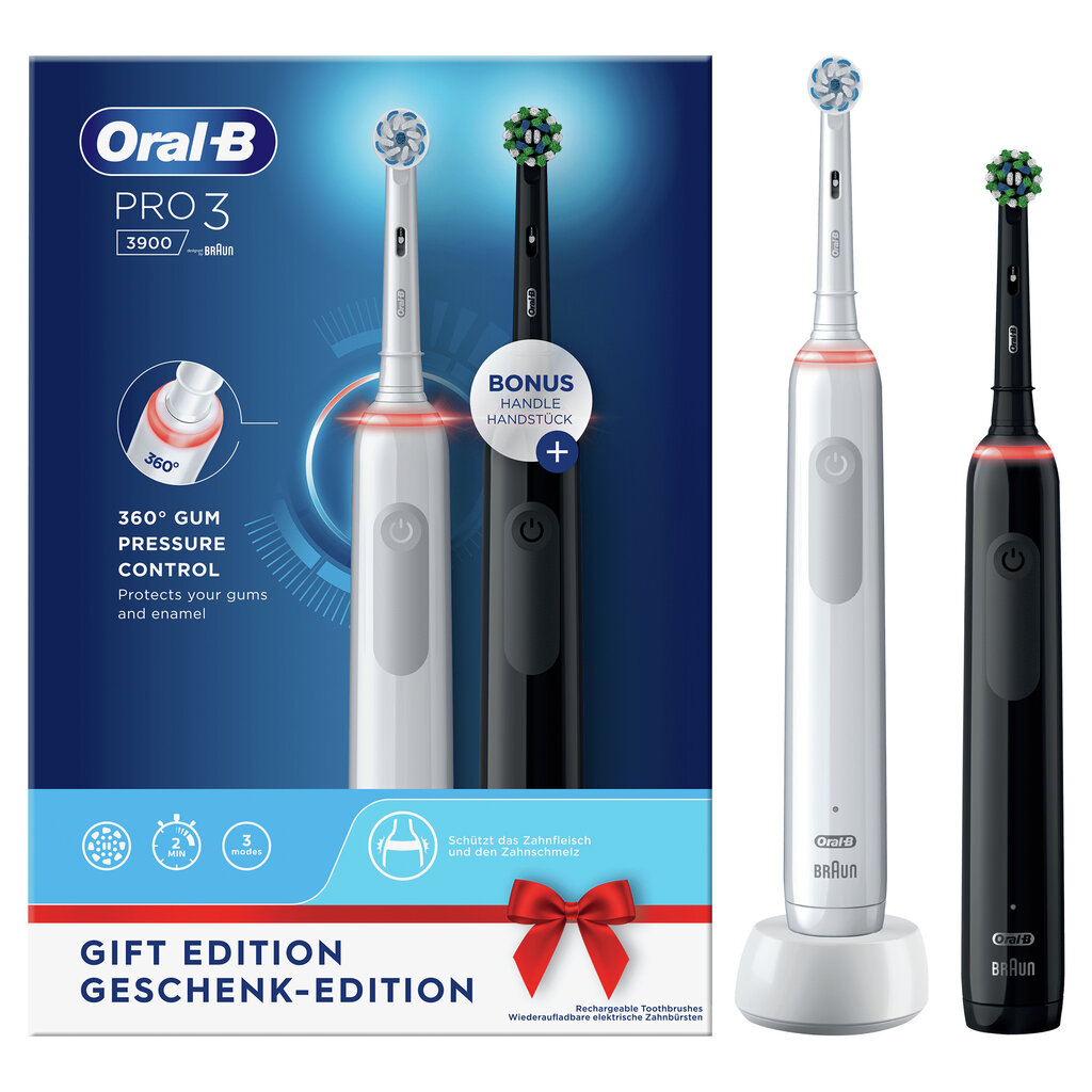 Sähköhammasharja Oral-B Pro 3 3900 hinta ja tiedot | Sähköhammasharjat | hobbyhall.fi