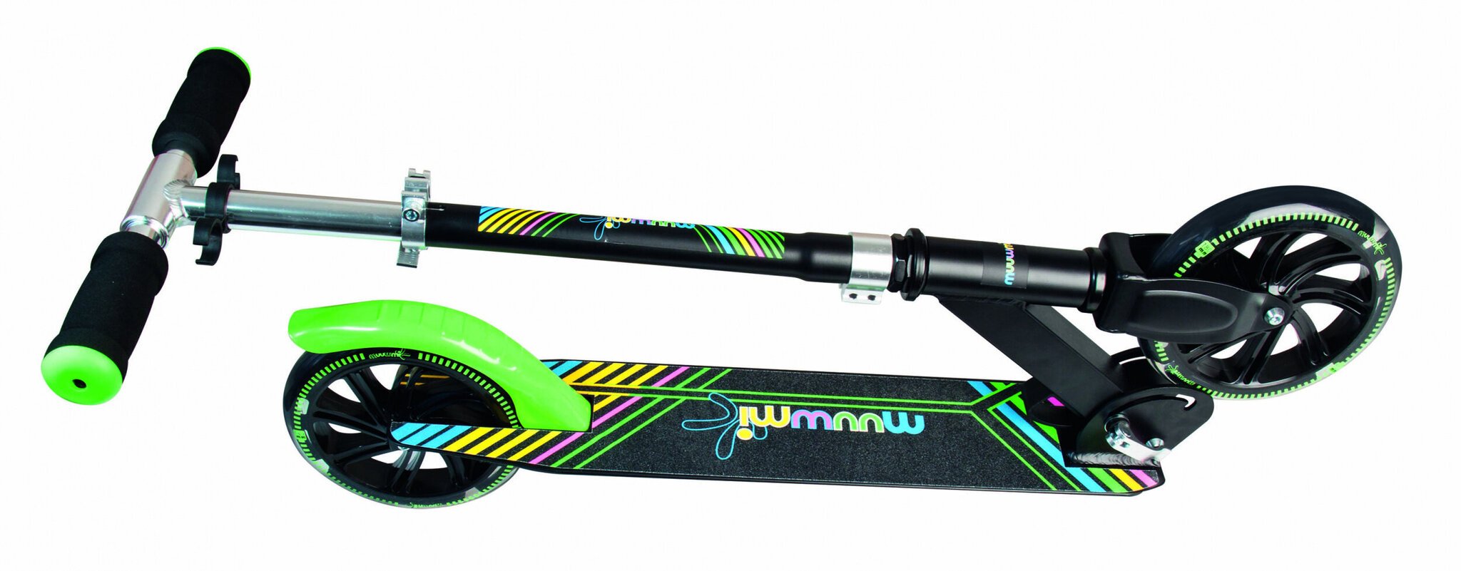 -Kaksipyöräinen Potkulauta Muuwmi stuntstep Junior Foot, musta/väri hinta ja tiedot | Potkulaudat | hobbyhall.fi