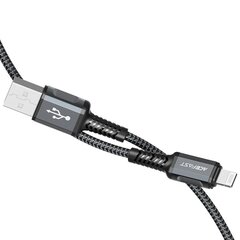 Acefast MFI USB-kaapeli - Lightning 1.2m, 2.4A harmaa (C1-02 deep space grey) hinta ja tiedot | Puhelinkaapelit | hobbyhall.fi