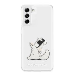 Karl Lagerfeld PC / TPU Choupette Eat Case suojakotelo Samsung Galaxy S21 FE 5G Transparent hinta ja tiedot | Puhelimen kuoret ja kotelot | hobbyhall.fi