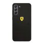 Ferrari Liquid Silicone Metal Logo Case suojakuori Samsung Galaxy S21 FE 5G Black hinta ja tiedot | Puhelimen kuoret ja kotelot | hobbyhall.fi