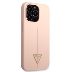 Guess Silicone Line Triangle Case iPhone 13 Pro Pinkille hinta ja tiedot | Puhelimen kuoret ja kotelot | hobbyhall.fi