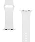 Tactical 499 Silikoniranneke Apple Watch 1/2/3/4/5/6/7/SE 42/44/45mm Valkoinen hinta ja tiedot | Älykellojen ja aktiivisuusrannekkeiden lisätarvikkeet | hobbyhall.fi