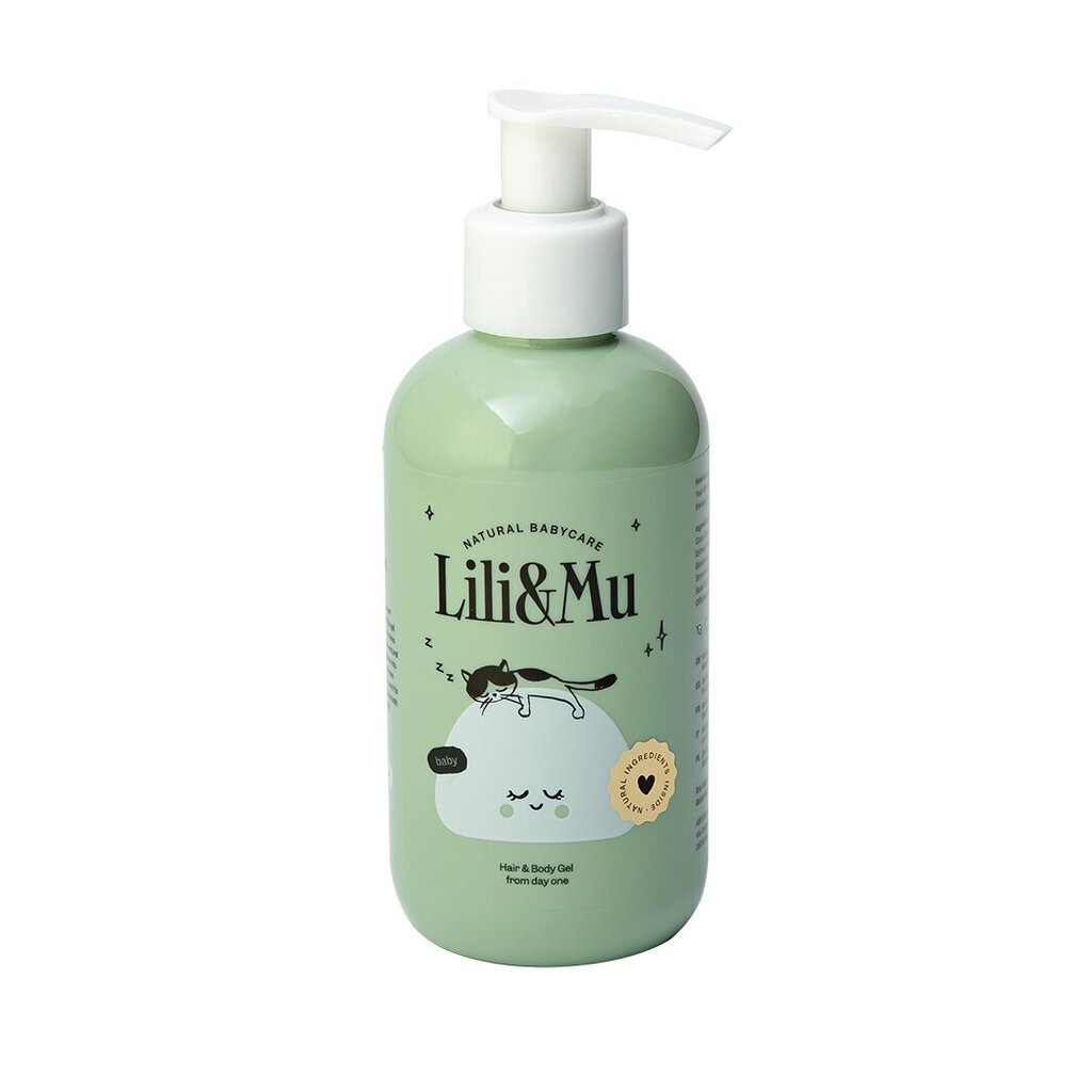 Hiusten ja vartalonpesuaine vauvoille ja lapsille Lili and Mu Hair and Body Gel, 200ml hinta ja tiedot | Lasten ja äitiysajan kosmetiikka | hobbyhall.fi