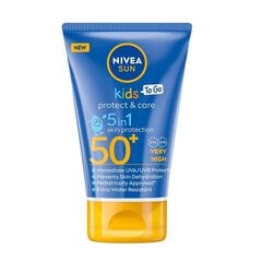 Aurinkovoide lapsille Nivea Sun Kids Protect & Care 5in1 SPF50 + 50 ml hinta ja tiedot | Aurinkovoiteet | hobbyhall.fi