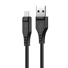 Kaapeli Acefast C3-09 - USB ja MicroUSB - 2,4 A, 1,2 metriä, musta hinta ja tiedot | Acefast Puhelimet, älylaitteet ja kamerat | hobbyhall.fi