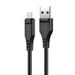 Kaapeli Acefast C3-09 - USB ja MicroUSB - 2,4 A, 1,2 metriä, musta hinta ja tiedot | Puhelinkaapelit | hobbyhall.fi