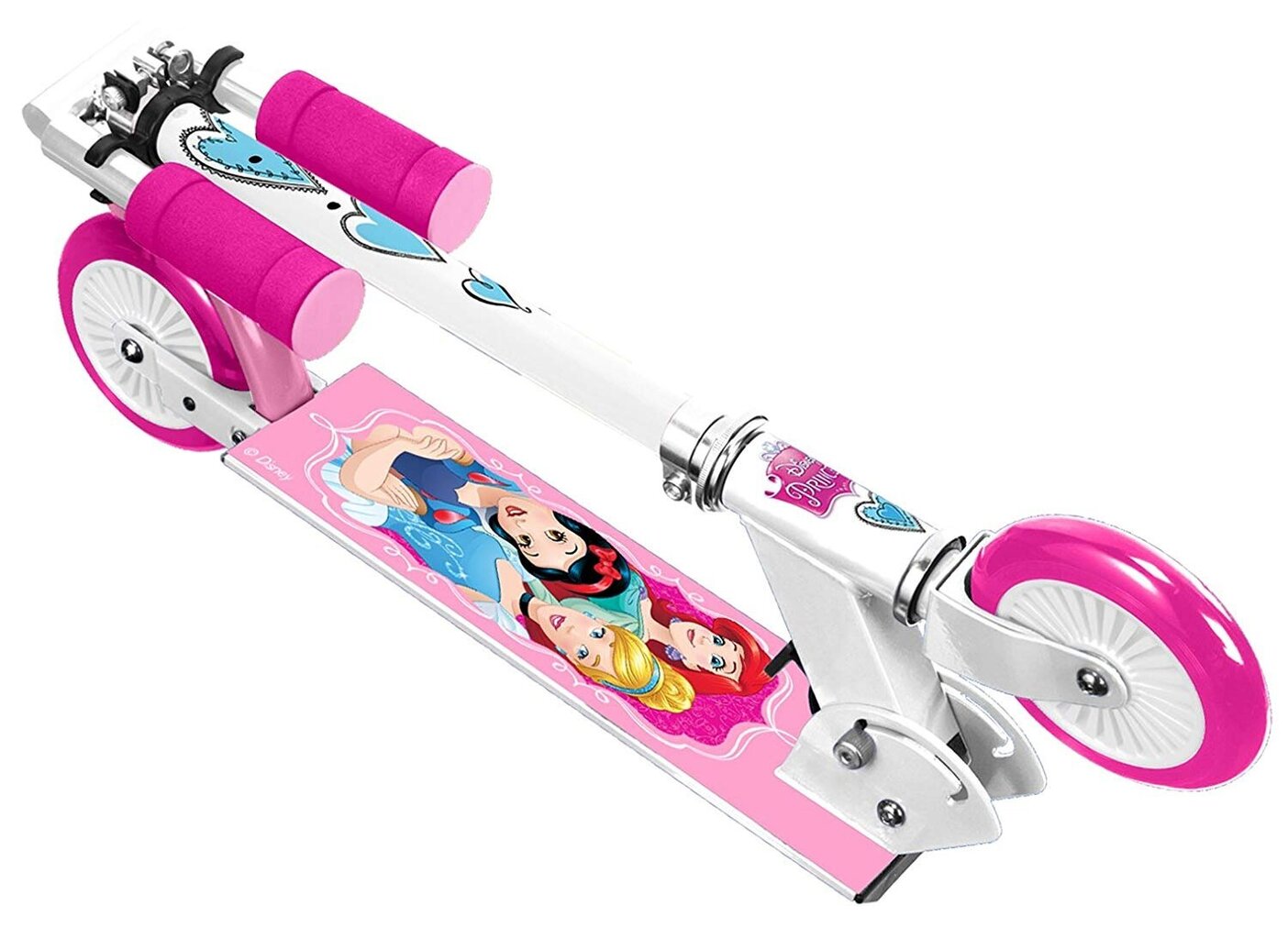 Lasten Potkulauta Disney Princess Step Girls, valkoinen/vaaleanpunainen hinta ja tiedot | Potkulaudat | hobbyhall.fi