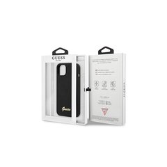Guess kotelo iPhone 13 Pro Max 6,7 "GUHMP13XLSLMGBK musta kovakotelolle Silicone Script Gold Logo hinta ja tiedot | Puhelimen kuoret ja kotelot | hobbyhall.fi