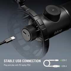FIFINE K658 Langallinen mikrofoni RGB: llä | USB hinta ja tiedot | Mikrofonit | hobbyhall.fi