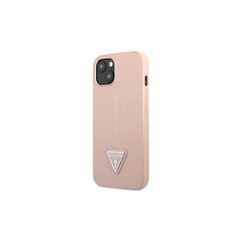 Guess kotelo iPhone 13 6,1" GUHCP13MPSATLP pink hard case Saffiano Triangle Logo hinta ja tiedot | Puhelimen kuoret ja kotelot | hobbyhall.fi