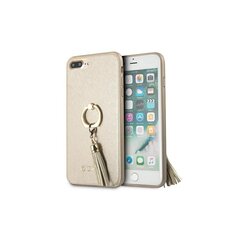 Guess kotelo iPhone 7 Plus / 8 Plus GUHCI8LRSSABE beige kova kotelo Saffiano rengastelineellä hinta ja tiedot | Puhelimen kuoret ja kotelot | hobbyhall.fi