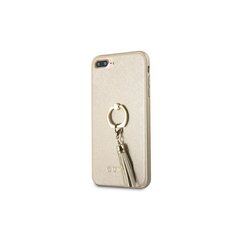 Guess kotelo iPhone 7 Plus / 8 Plus GUHCI8LRSSABE beige kova kotelo Saffiano rengastelineellä hinta ja tiedot | Puhelimen kuoret ja kotelot | hobbyhall.fi