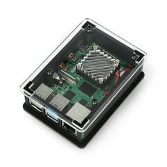 Akkukotelo 5V tuulettimella Raspberry Pi 4:lle - musta - PiHut TPH-001 hinta ja tiedot | Mikrokontrollerit | hobbyhall.fi