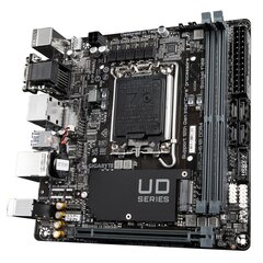 Gigatavu H610I DDR4 1.0 M/B Prosessoriperhe Intel, Prosessoriliitäntä LGA1700, DDR4 DIMM, Muistipaikat 2, Tuetut kiintolevyliitännät SATA, M.2, SATA-liittimien lukumäärä 4, Piirit hinta ja tiedot | Gigabyte Tietokoneen komponentit | hobbyhall.fi