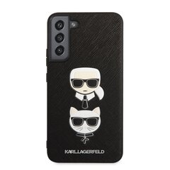 Karl Lagerfeld Saffiano K&C Heads Case suojakuori Samsung Galaxy S22+ musta hinta ja tiedot | Puhelimen kuoret ja kotelot | hobbyhall.fi