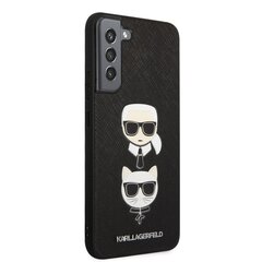 Karl Lagerfeld Saffiano K&C Heads Case suojakuori Samsung Galaxy S22+ musta hinta ja tiedot | Puhelimen kuoret ja kotelot | hobbyhall.fi