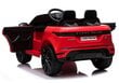 Kaksipaikkainen sähköauto Lean Range Rover Evoque, punainen hinta ja tiedot | Lasten sähköautot | hobbyhall.fi