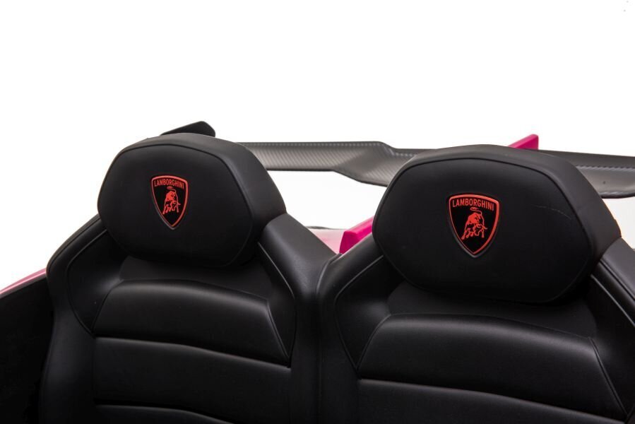 Kaksoissähköauto lapsille Lamborghini Veneno, pinkki hinta ja tiedot | Lasten sähköautot | hobbyhall.fi