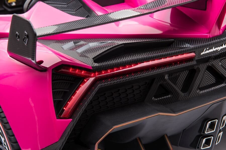 Kaksoissähköauto lapsille Lamborghini Veneno, pinkki hinta ja tiedot | Lasten sähköautot | hobbyhall.fi