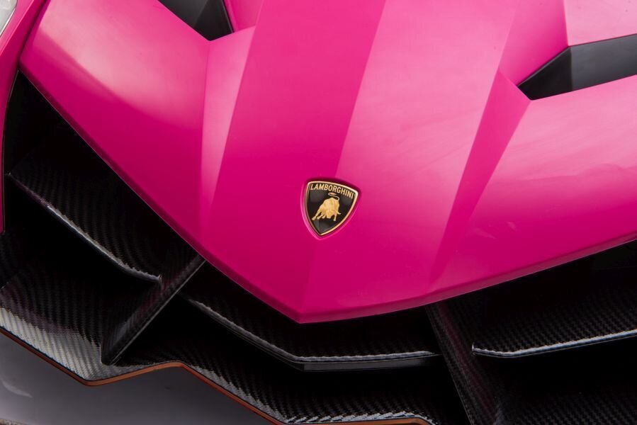 Kaksoissähköauto lapsille Lamborghini Veneno, pinkki hinta ja tiedot | Lasten sähköautot | hobbyhall.fi